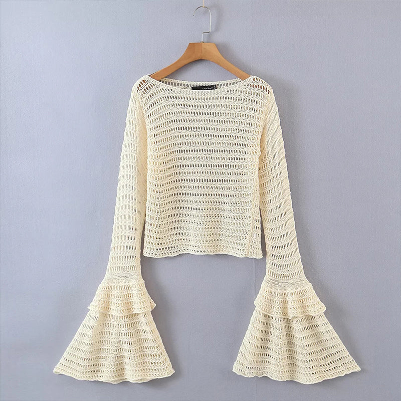 Hollow Out Sweater Jumper Pullovers