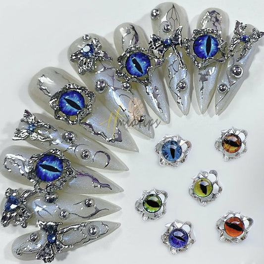 Halloween 3D Evil Eye Nail Charms