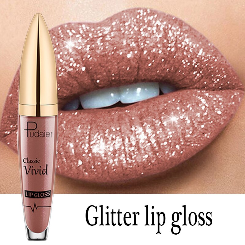 Matte Glitter Liquid Lip Gloss