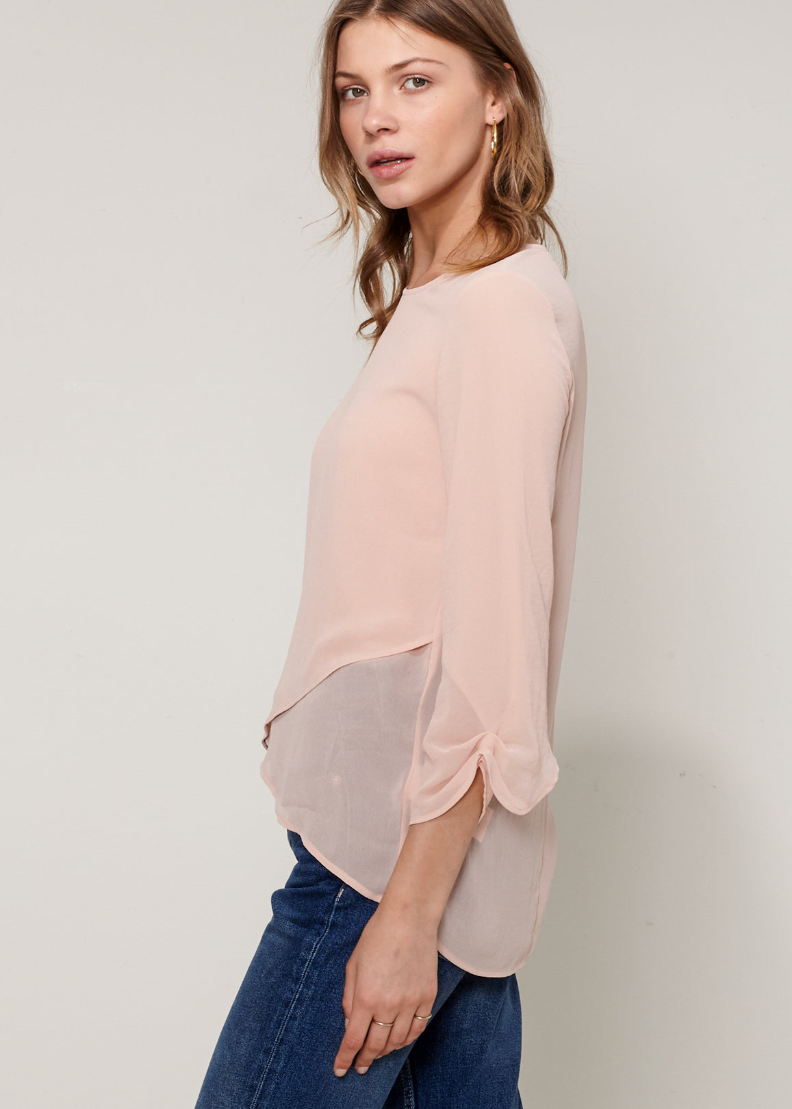 Women's Cross Hem Blouse