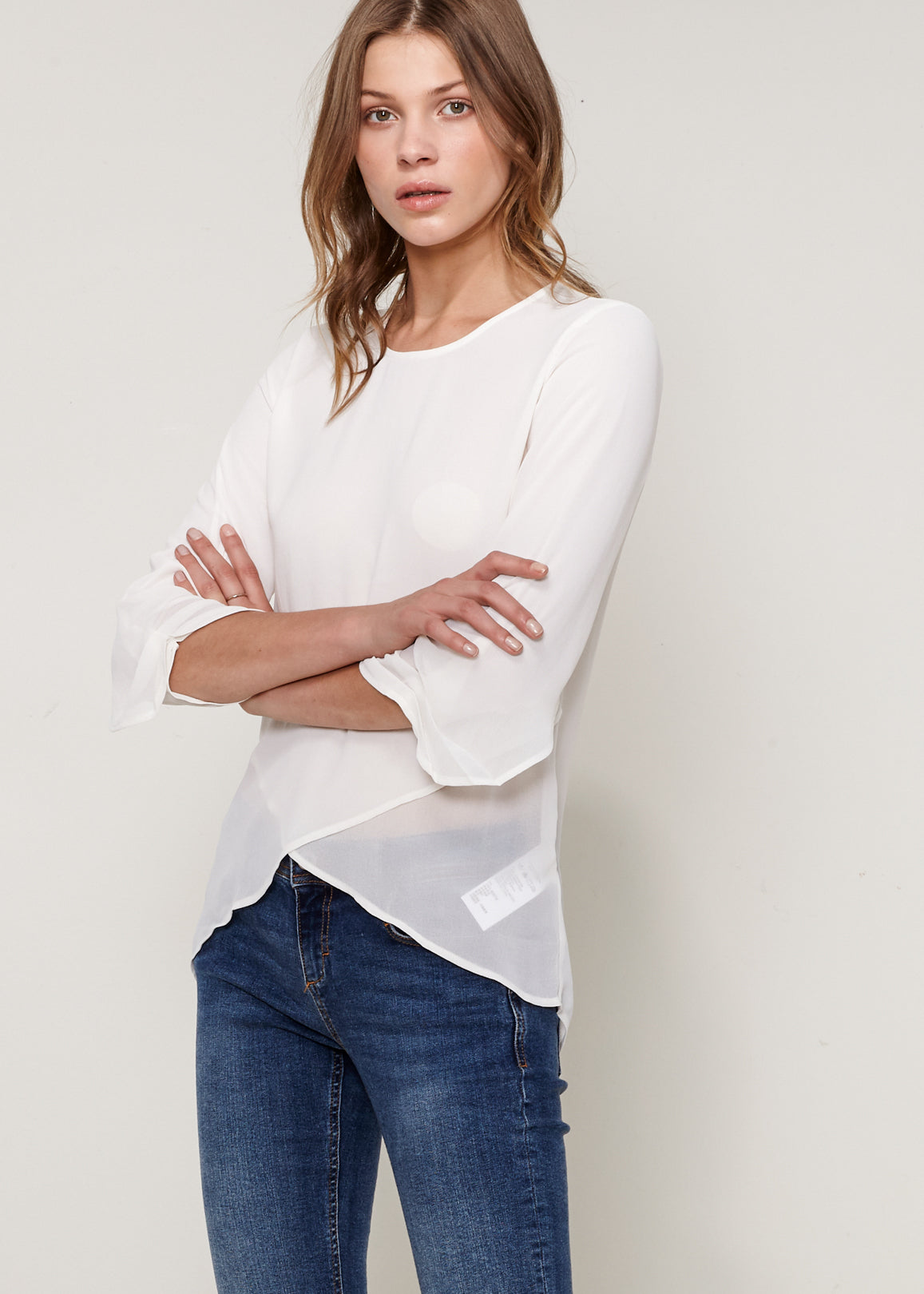 Women's Cross Hem Blouse