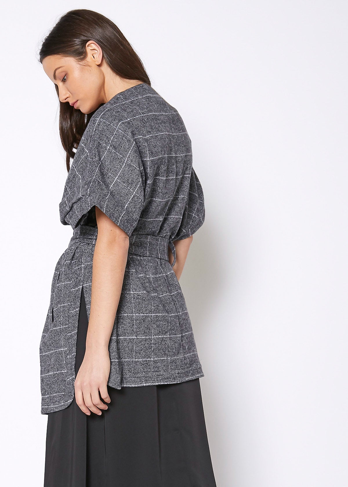 Women's Brushed Cotton Check Vest Top