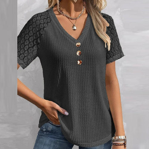 V-Neck Blouse Shirts