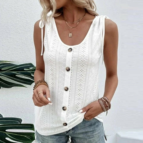 Women's Fashion T-Shirt Vest Summer Sleeveless Tank Tops Casual Solid