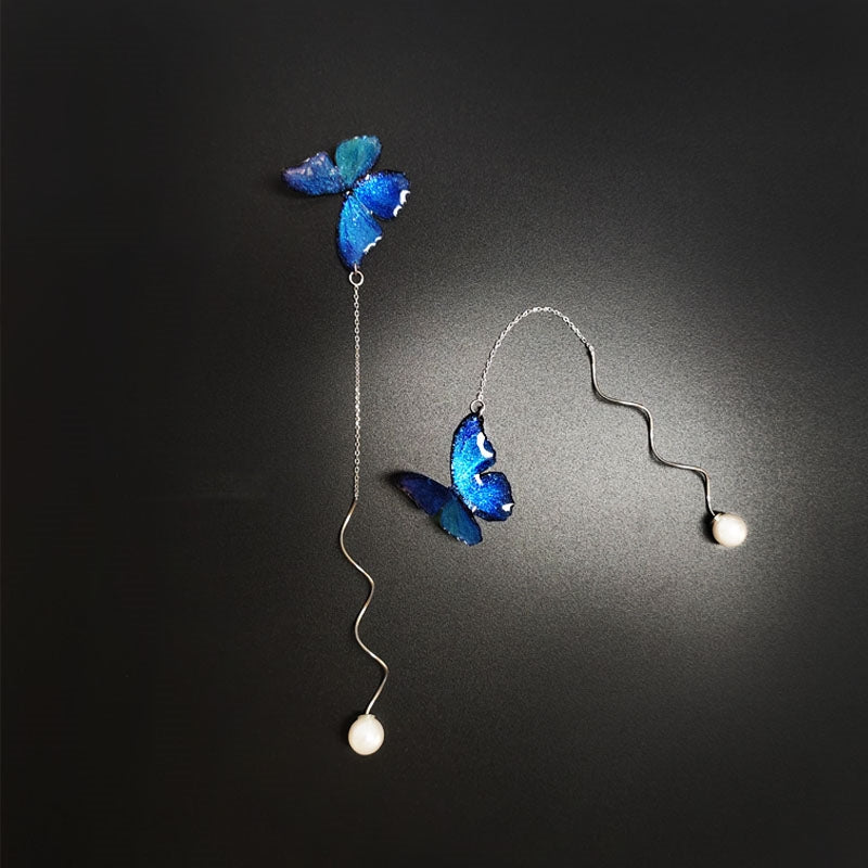 Blue Butterfly Earring