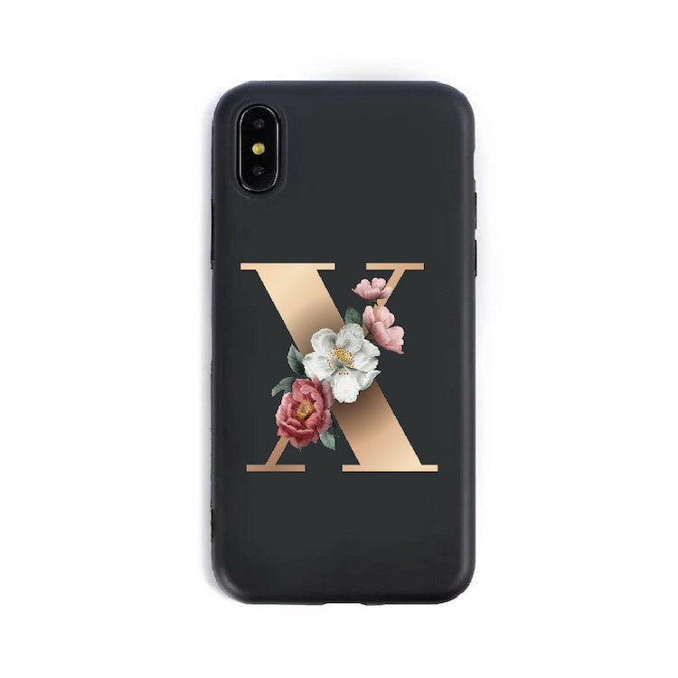 26 English Alphabet Silicone Phone Cases