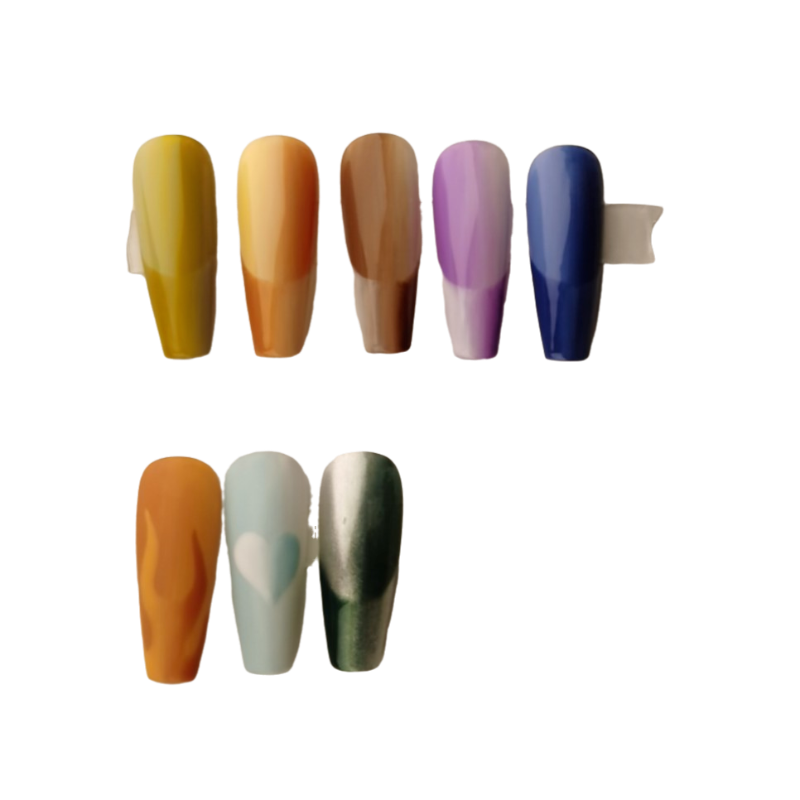 Spatial Two-color Gradient French Mirror  Wear Manicure