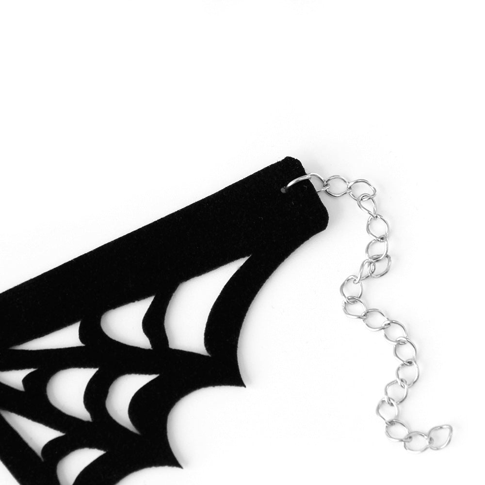 Men's And Women's Fashion Halloween Black Spider Web Bracelet