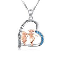 Sterling Silver Sister Heart Shape Necklace Always My Sister Forever My Friend