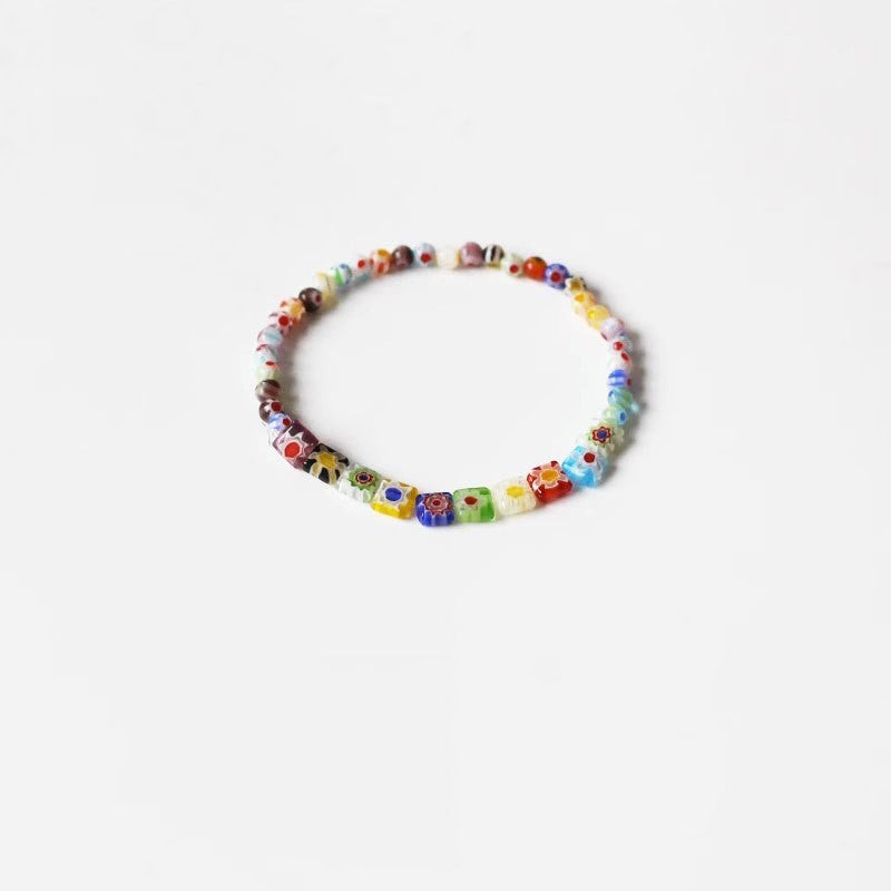 Women's Rainbow Beaded Bracelet