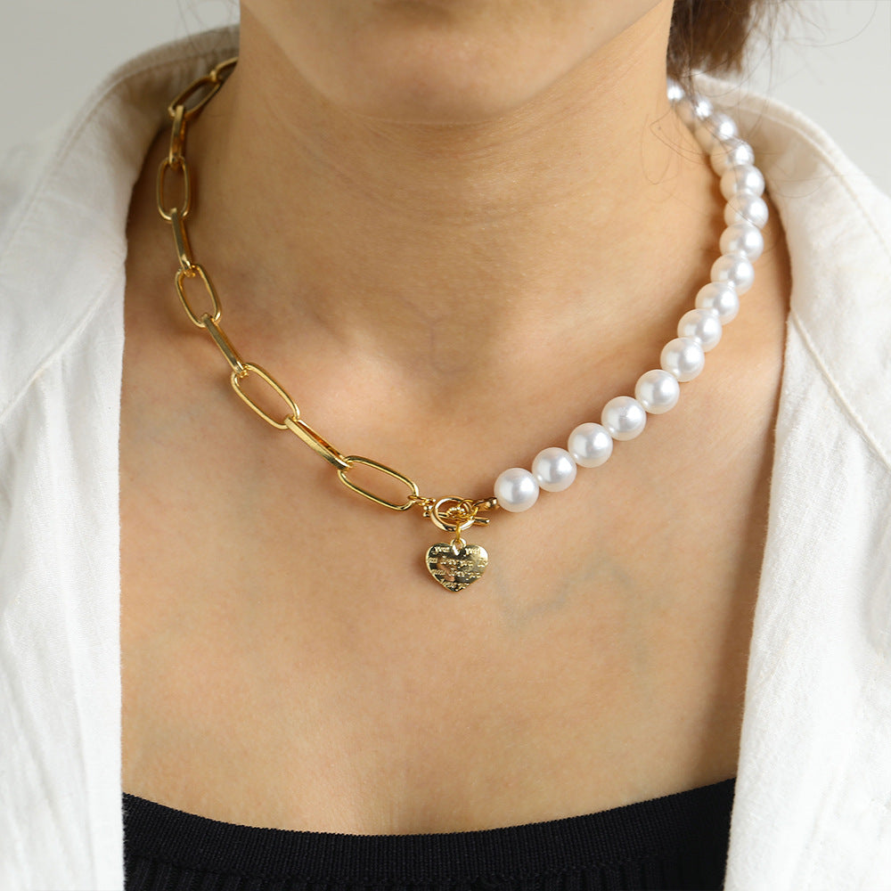 Pearl Heart Necklace