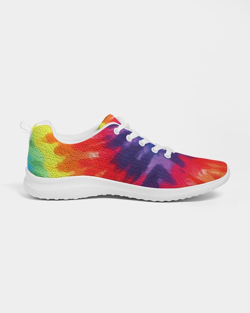 Womens Sneakers - Multicolor Tie-dye Style Low Top Canvas Running