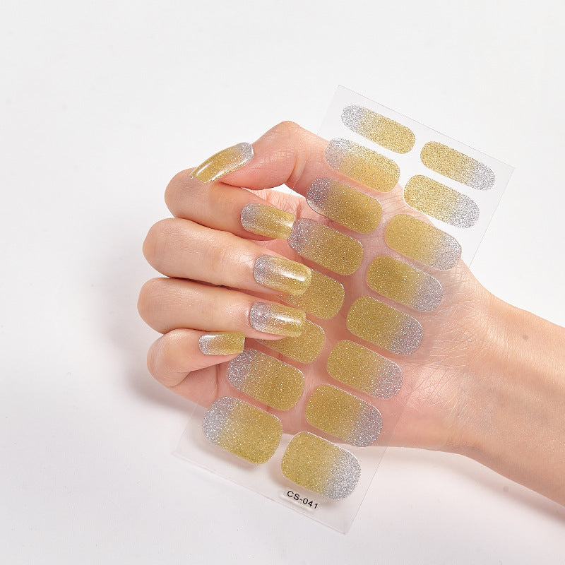 Amazon Sources 16 Small Stickers Gradient Onion Powder Nail Stickers