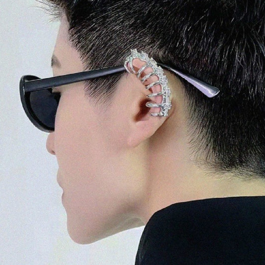 Metal Diamond Earrings Without Ear Holes