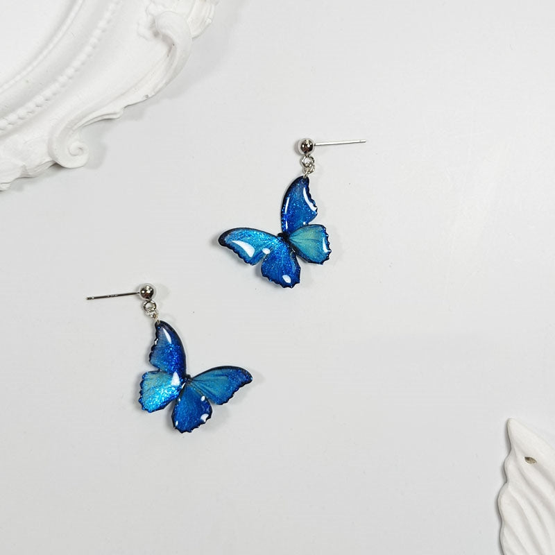 Blue Butterfly Earring