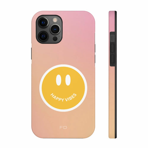 Happy Vibes Tough Case for iPhone with Wireless Charging