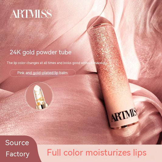 Color-changing Lipstick Pink Ripple Gilding Limit Lip Balm Nourishing And Hydrating