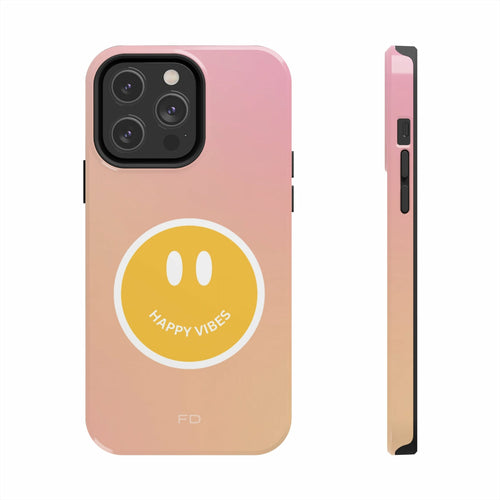 Happy Vibes Tough Case for iPhone with Wireless Charging