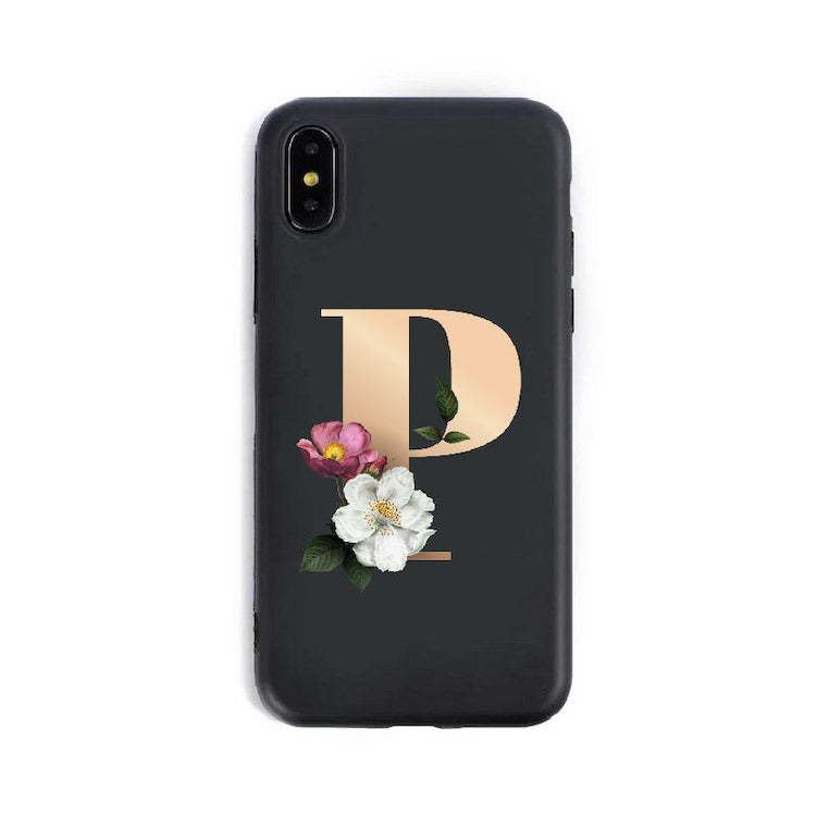 26 English Alphabet Silicone Phone Cases