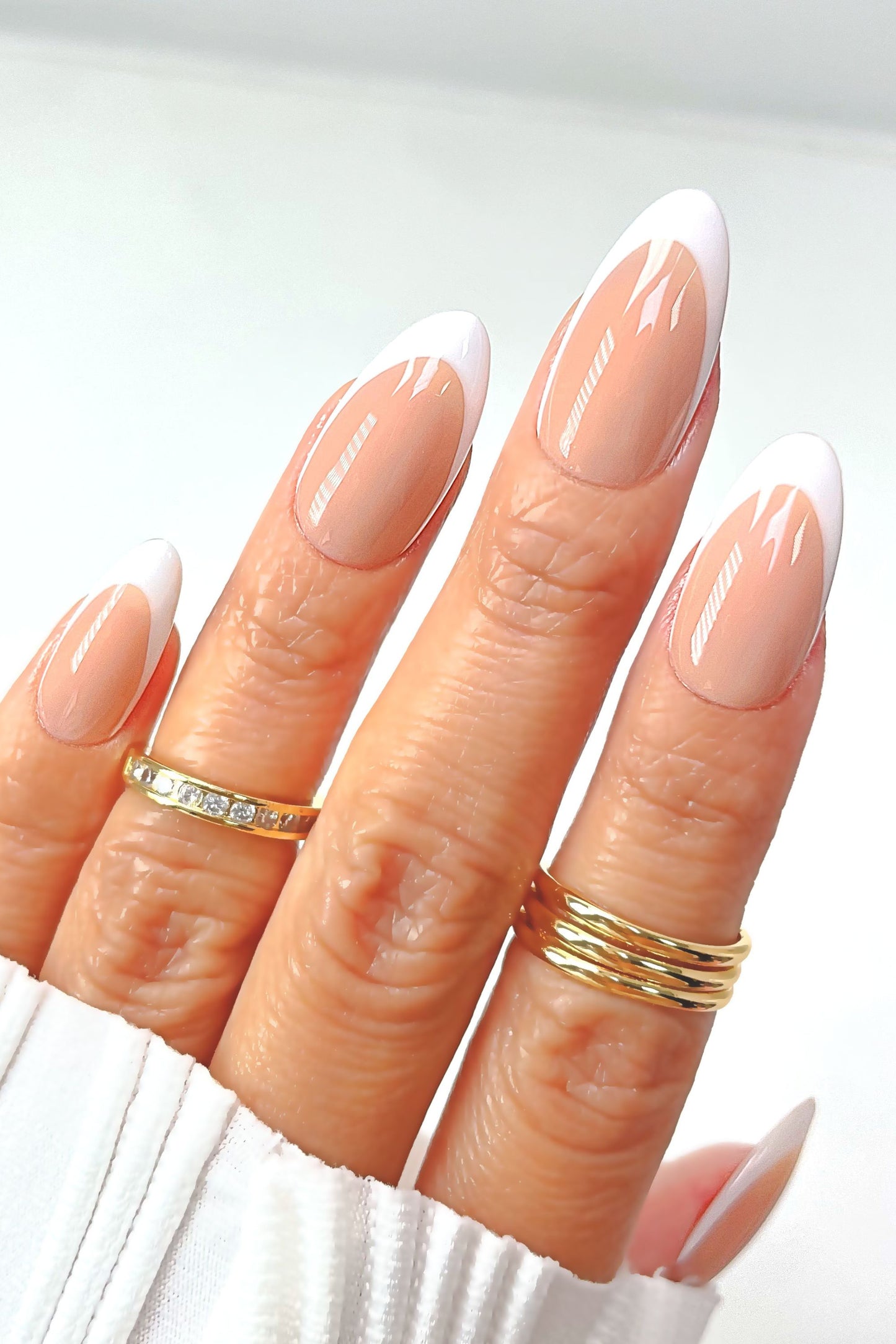 Classy Luxe" French Manicure Press On Nails Set