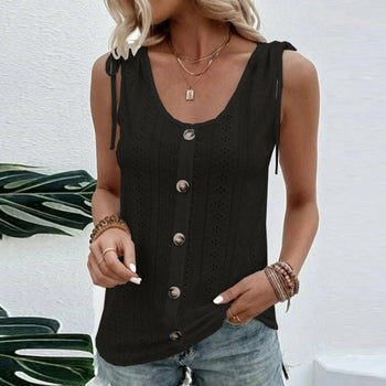 Women's Fashion T-Shirt Vest Summer Sleeveless Tank Tops Casual Solid