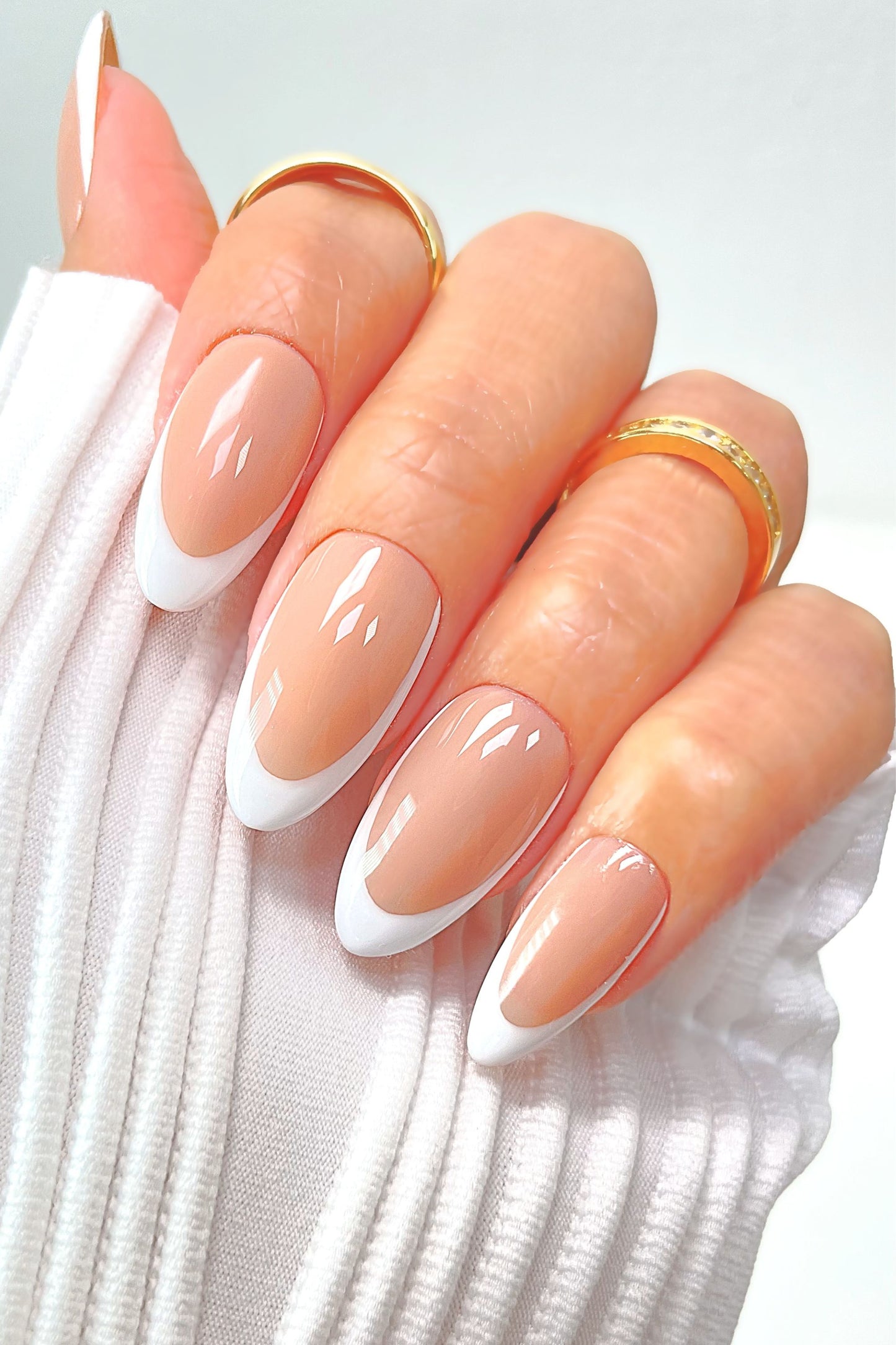 Classy Luxe" French Manicure Press On Nails Set