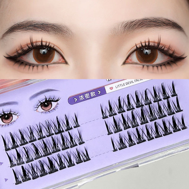 3D Faux Mink Lashes Tapered Natural Long False Eyelashes Individual