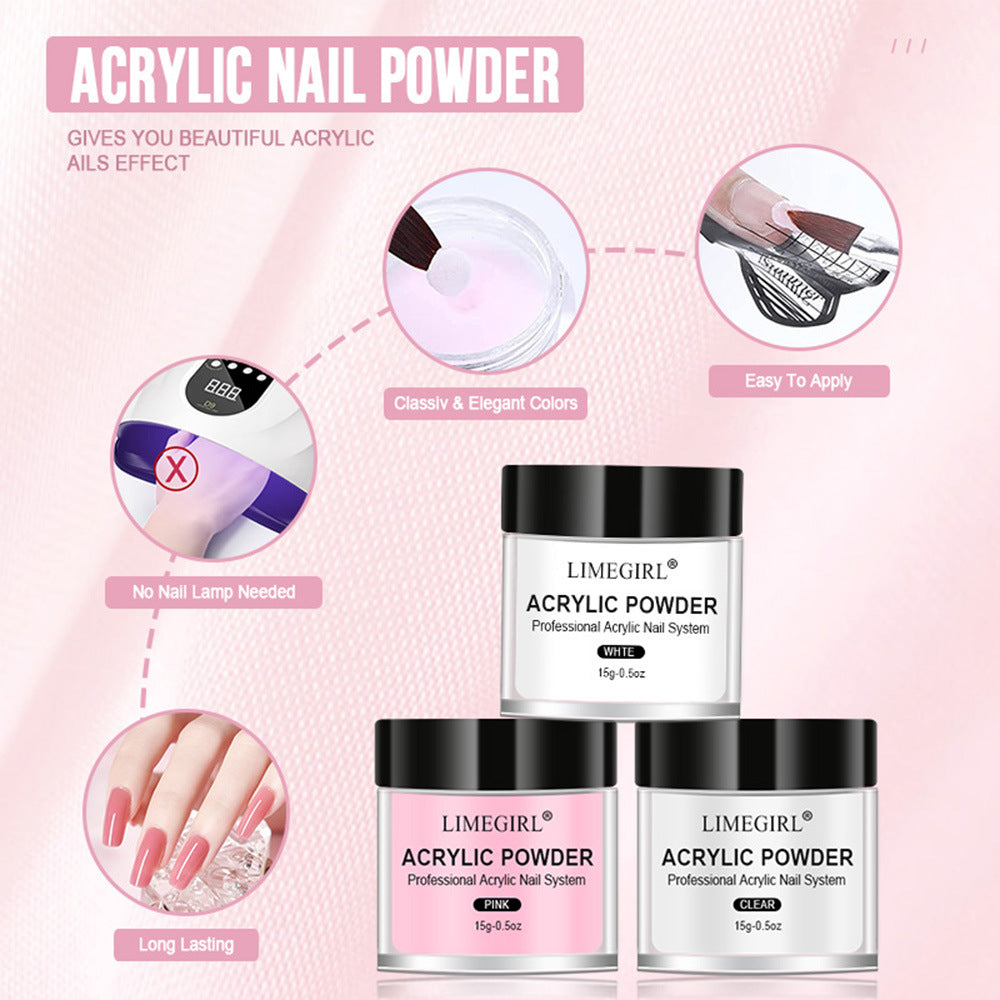 Nail Acrylic Powder and Liquid Monomer Nails Art Decoration For