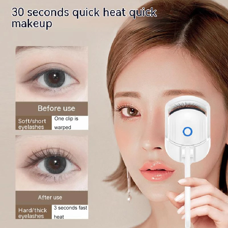 Eyelash Curler Portable Electric Heated Comb Eye Lash Long Lasting