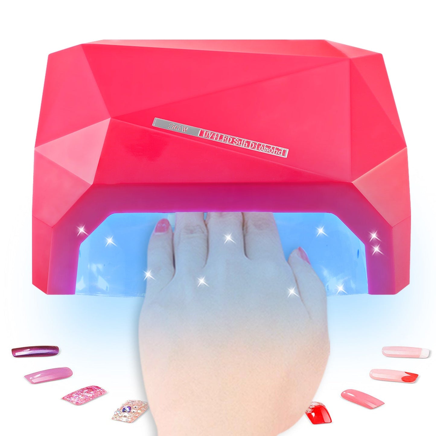 36W UV LED Lamp Nail Polish Dryer 15 LEDs Fingernail Toenail Gel