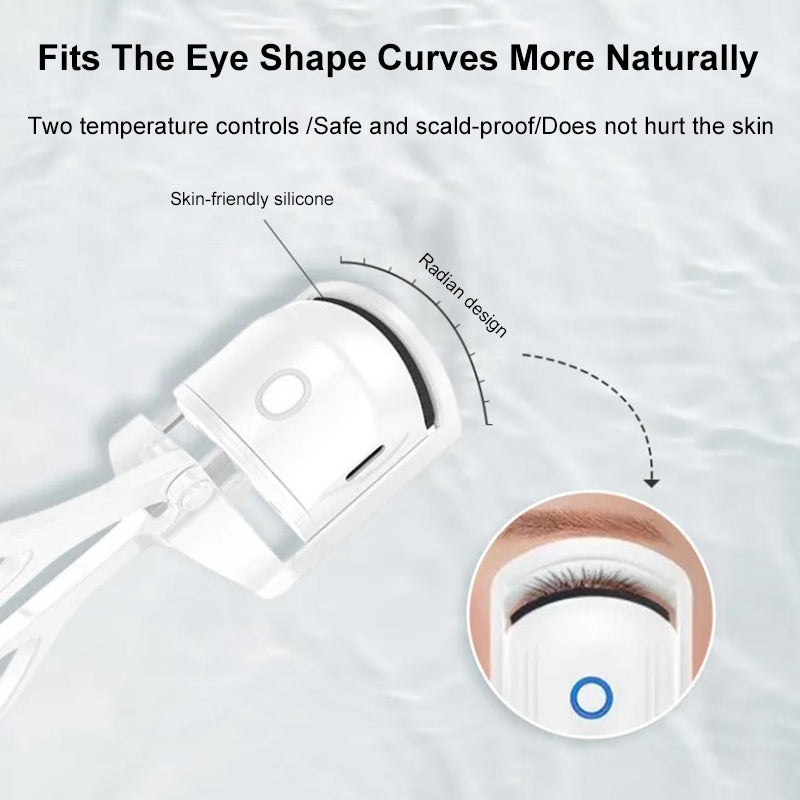 Eyelash Curler Portable Electric Heated Comb Eye Lash Long Lasting