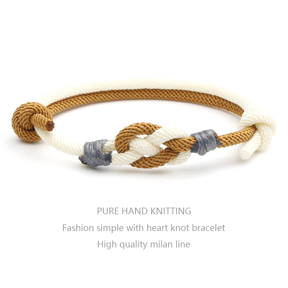 One Heart Knot Bracelet Female Instagram Niche Design Sense