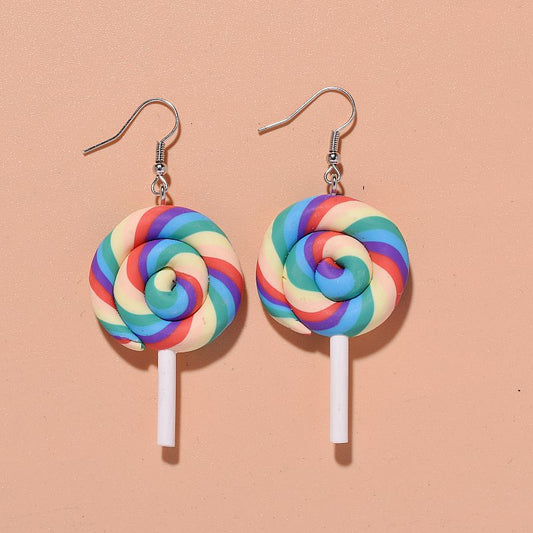 Colorful Lollipop Earring