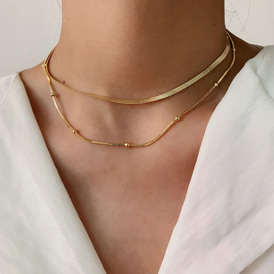 Gold Plated Twin Necklace