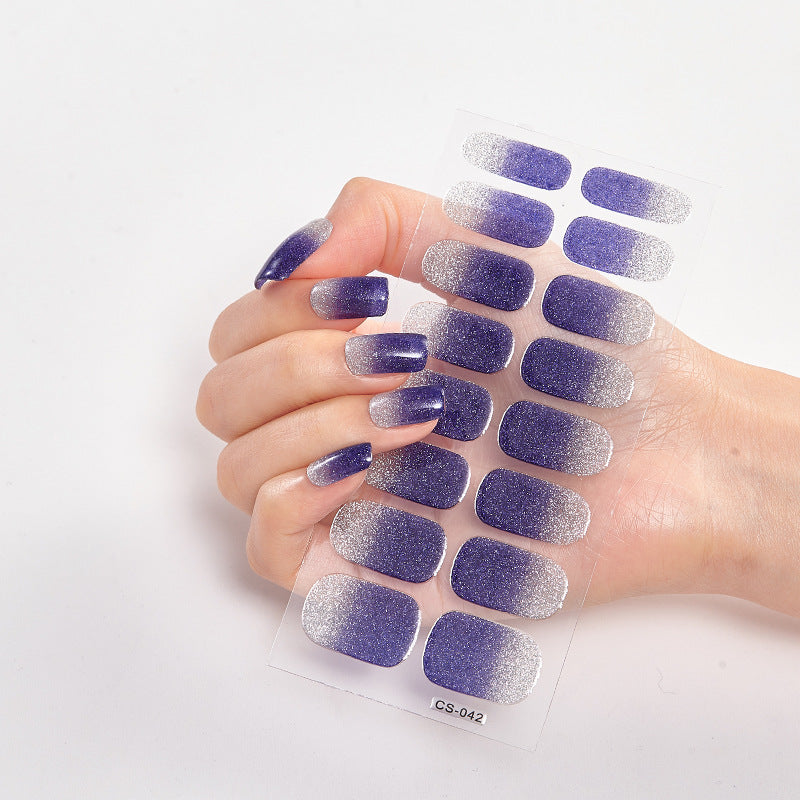 Amazon Sources 16 Small Stickers Gradient Onion Powder Nail Stickers