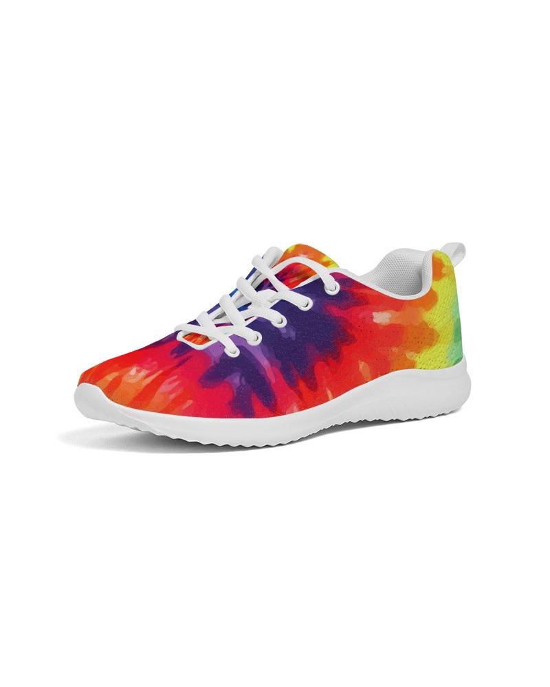 Womens Sneakers - Multicolor Tie-dye Style Low Top Canvas Running