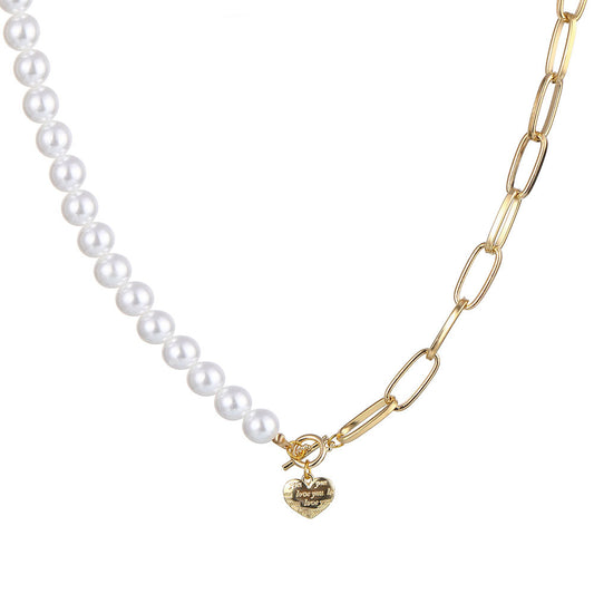 Pearl Heart Necklace