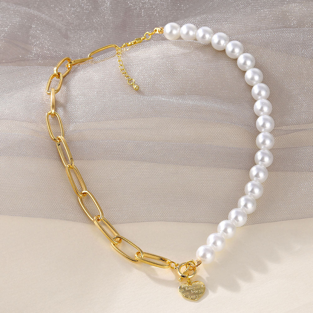 Pearl Heart Necklace