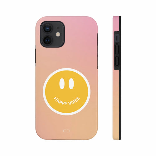 Happy Vibes Tough Case for iPhone with Wireless Charging