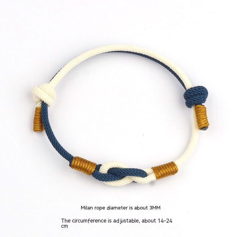 One Heart Knot Bracelet Female Instagram Niche Design Sense