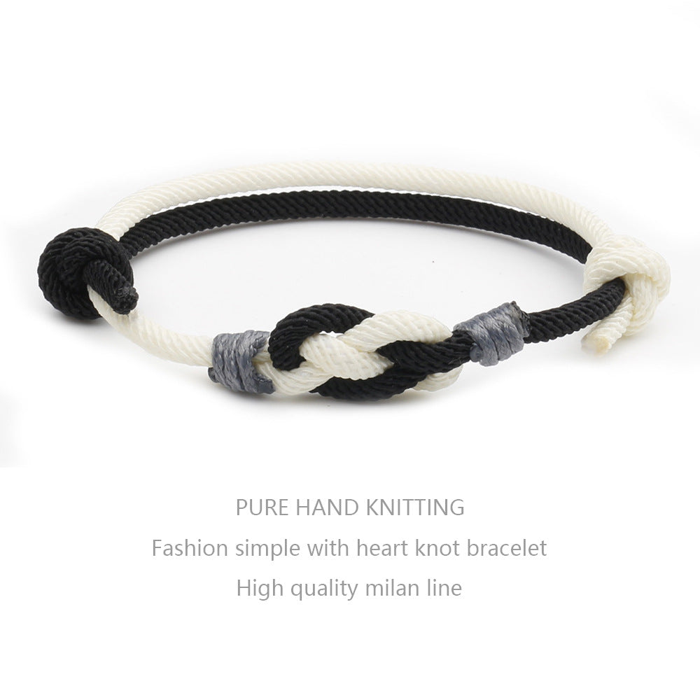 One Heart Knot Bracelet Female Instagram Niche Design Sense