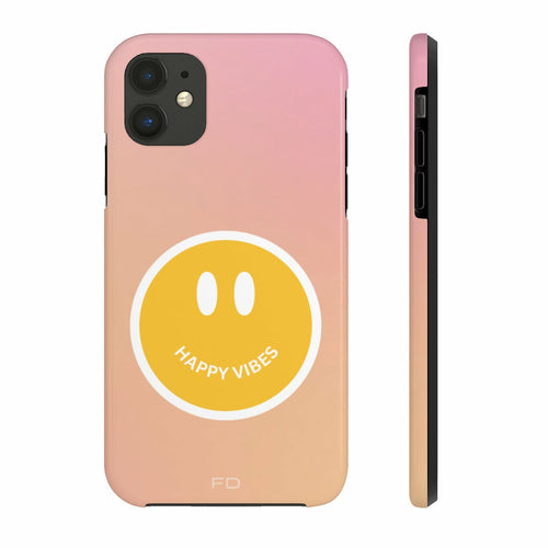 Happy Vibes Tough Case for iPhone with Wireless Charging