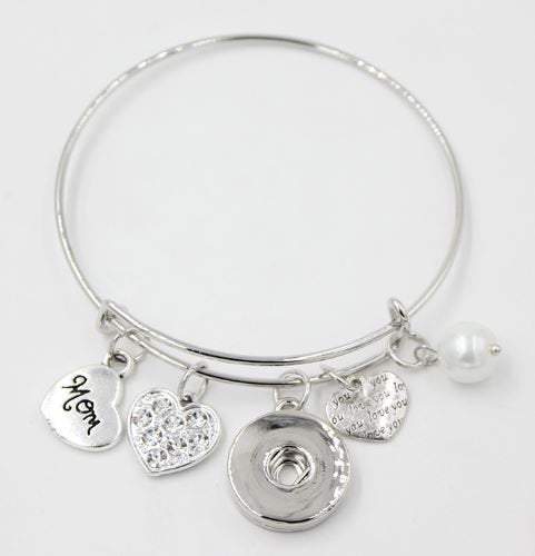 Bracelet - Bangle - Mom - Family - Love - Themed Bangle Bracelet -