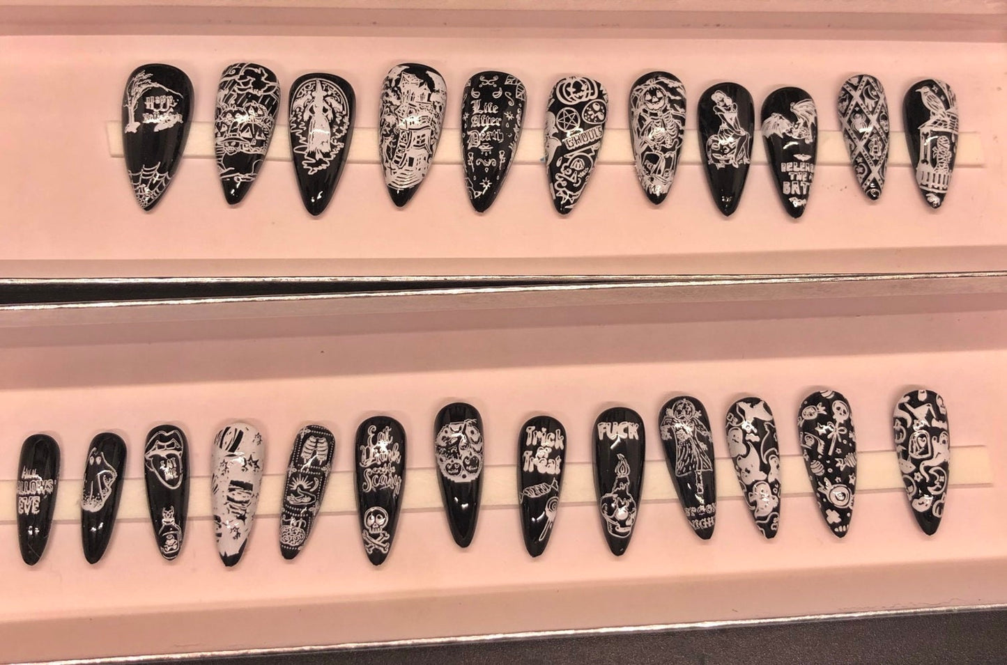 Halloween themed press on nails