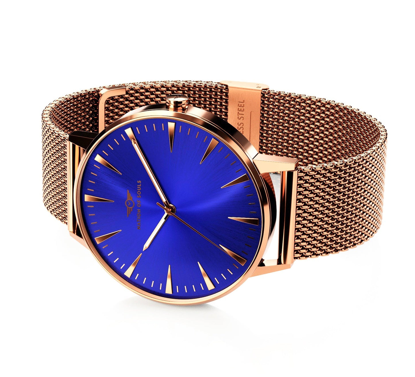 Argo | Rose Gold Gloss - Cobalt Blue